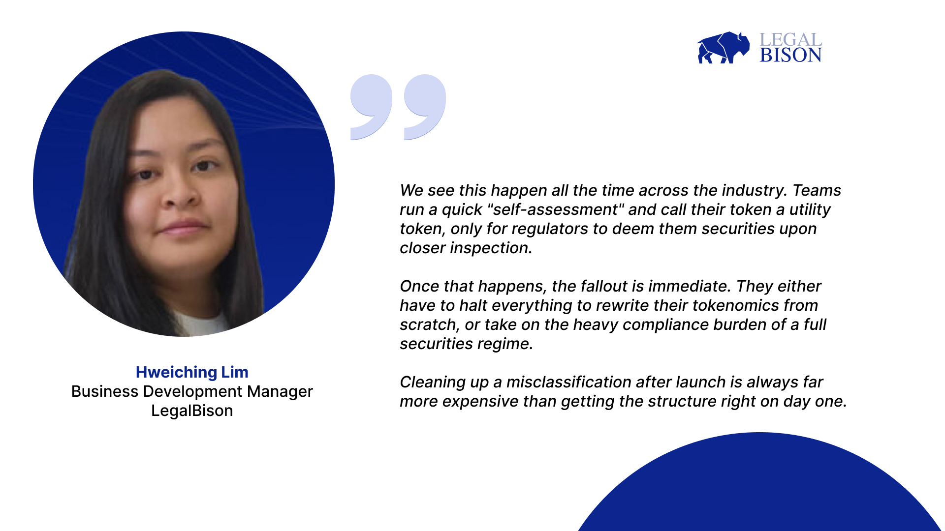 Expert Quote on How to Create Your Own Cryptocurrency, Token Type, and Licensing by Hweiching Lim of LegalBison